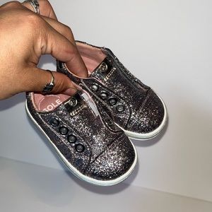 Toddler size 4 glittery shoes